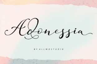Adonessia: A Modern Script Font for Handmade Brands