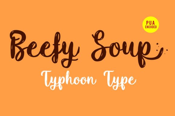 Beefy Soup Typeface: A Bold Font for Memorable Brand Identity