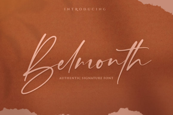 Belmonth: A Stylish Script Typeface for Modern Brand Identity