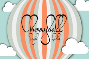 Cherryball: A Script Amp Typeface for Playful Brand Identity