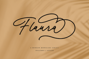 Flaura: A Feminine Script Font for Editorial Elegance