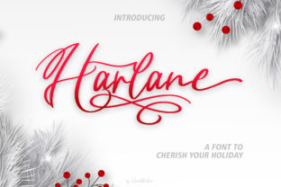 Harlane Typeface: Elevate Your Brand With Flowing Script Typography
