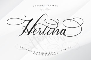 Hertina: The Modern Script Typeface for Editorial Design