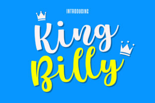 King Billy Typeface: A Bold Script for Campaign Visuals