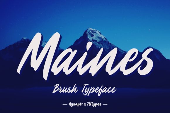 Maines: A Vintage Script Font for Editorial Design