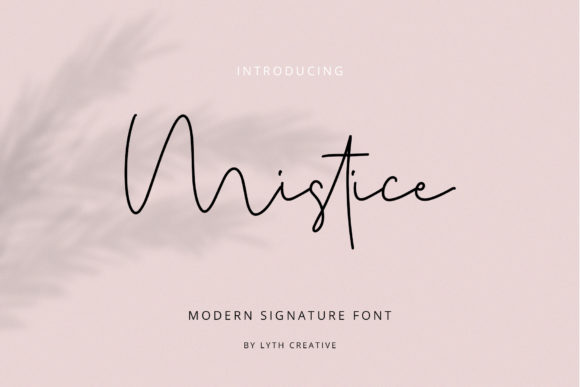Mistice Typeface: A Handwritten Charm for Handmade Brands