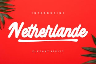 Netherlande: A Script Font That Elevates Brand Visuals