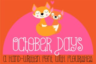 October Days: The Perfect Autumn Script Font for Fall Crafts