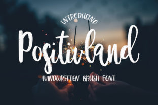 Positivland: A Modern Script Typeface for Editorial Design
