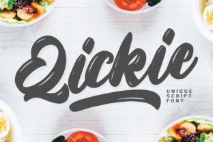 Qickie: The Bold Script Typeface for Authentic Brand Identity