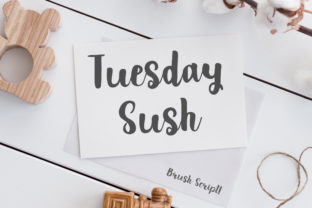 Tuesday Sush: A Sweet Script Font for Handmade Branding