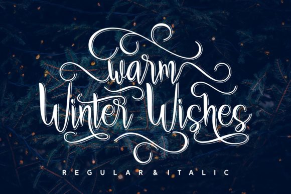Warm Winter Wishes: A Cozy Typeface for Brand Identity